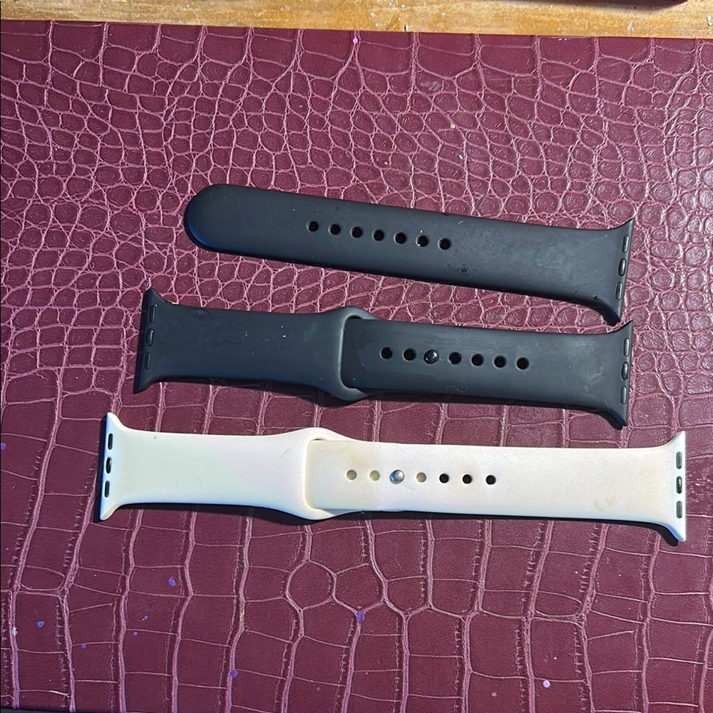 Black and White Silicone Wristbands with Adjustable Fit